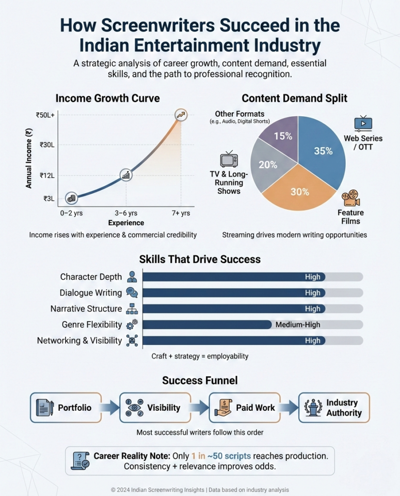 Screenwriters Grow in the Indian Entertainment Industry